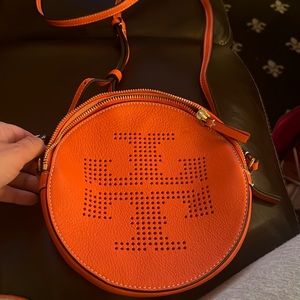 Orange Tory Burch crossbody